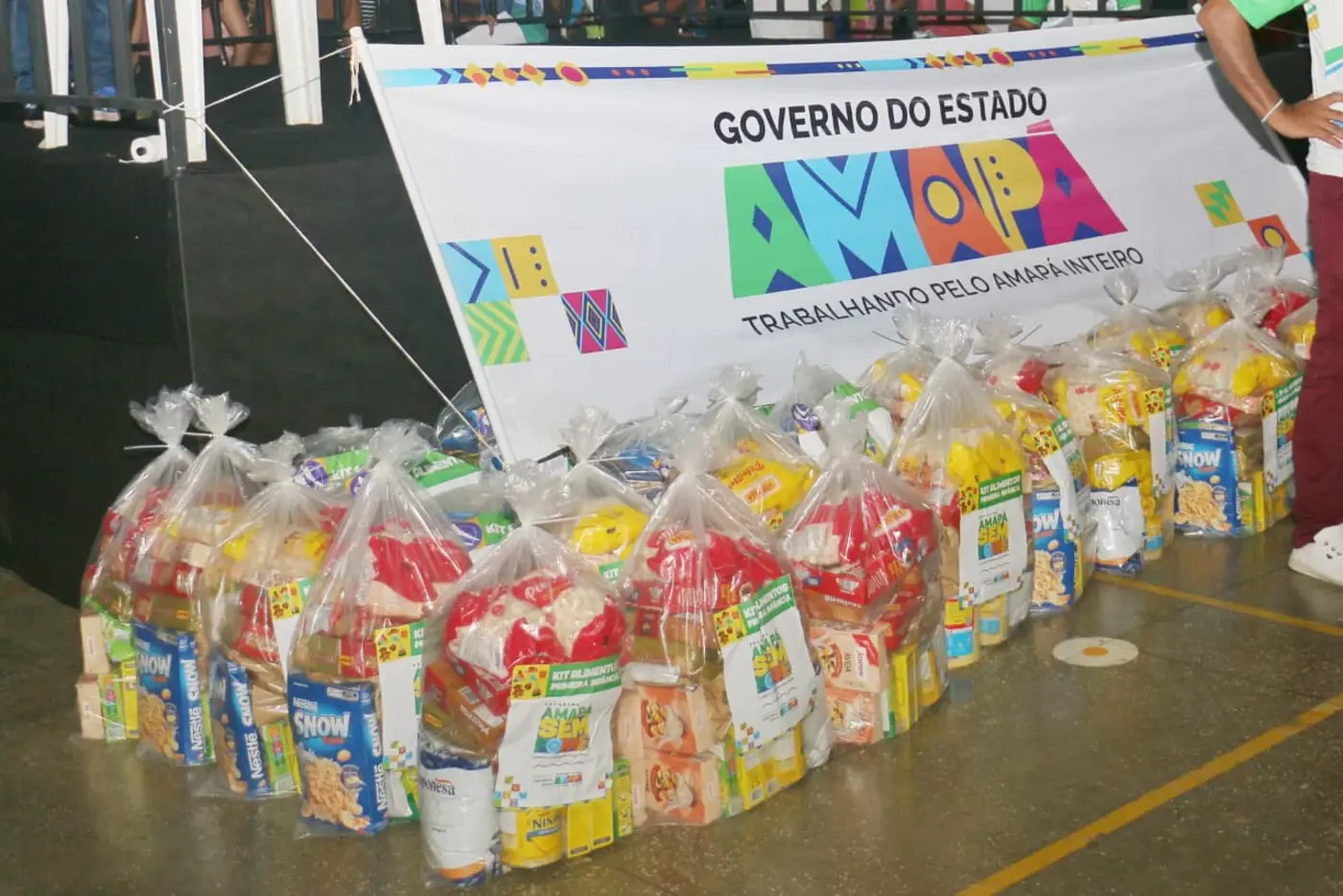 Amapá Sem Fome - Entrega de kits Alimentos em Vitória do Jari