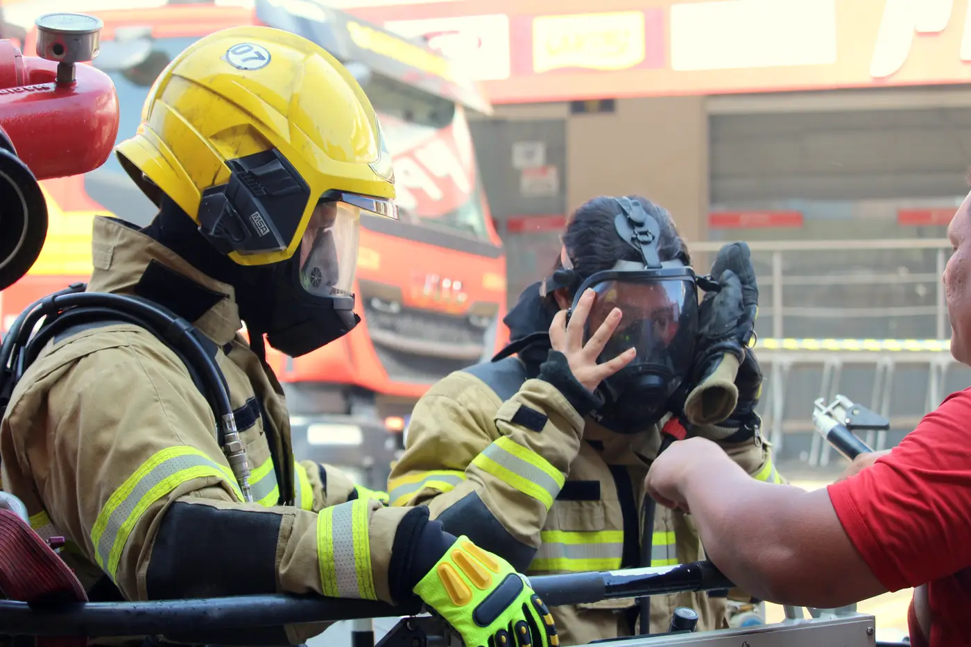 Ação dos Bombeiros - Incêndio no Município de Santana