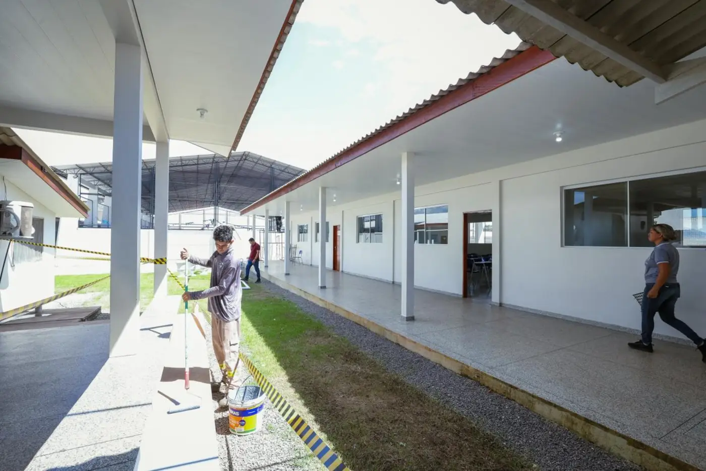 Visita nas Obras de Reconstrução da Escola Estadual Lauro Chaves