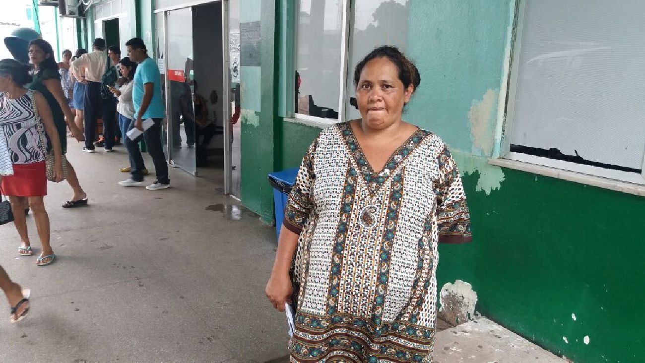Valdinete Barbosa foi uma das que buscou atendimento no HMML para fazer ultrassom