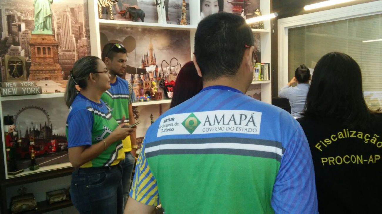Fiscais do Procon/AP e técnicos da Setur estiveram em campo de 24 a 28 abril visitando agências turísticas amapaenses