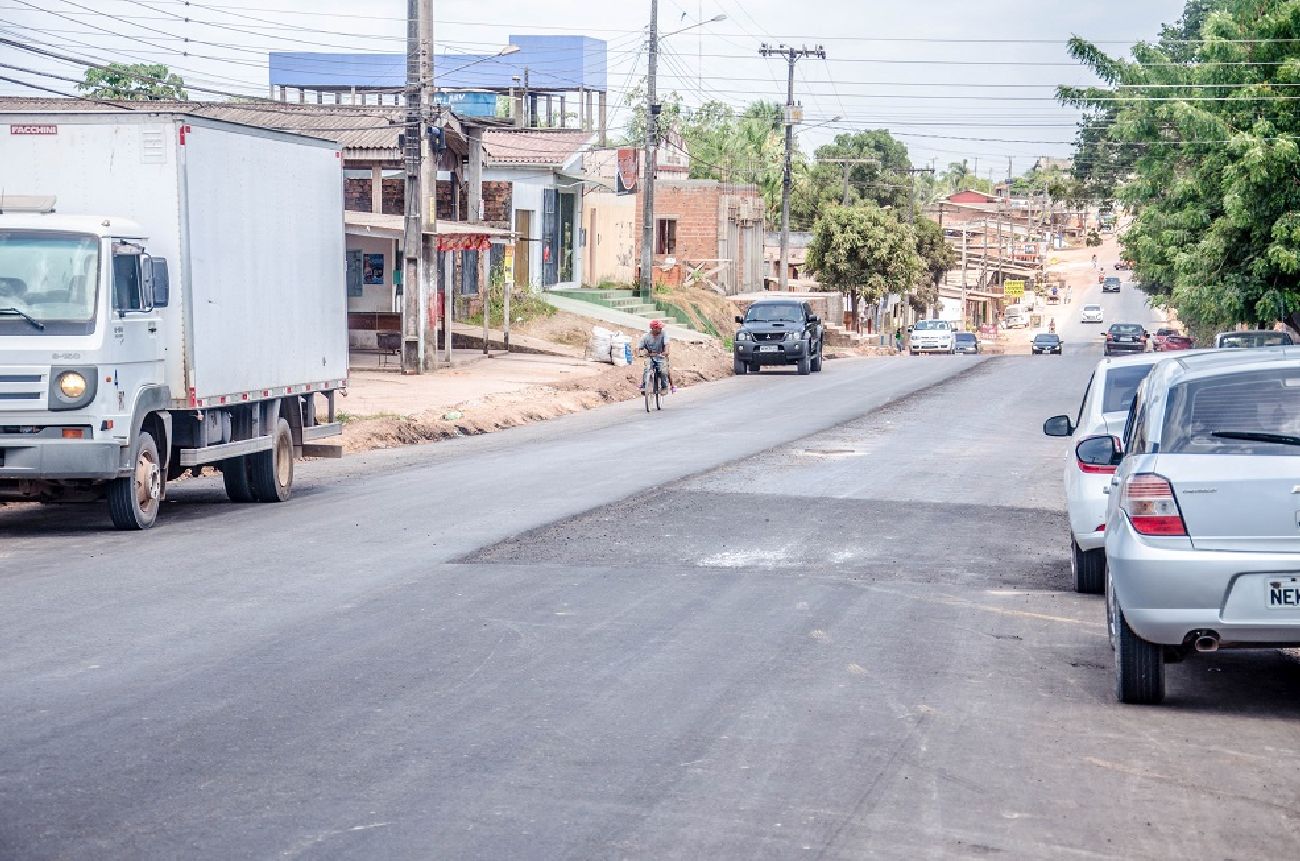 São 8km de vias pavimentadas proporcionando qualidade de vida aos moradores