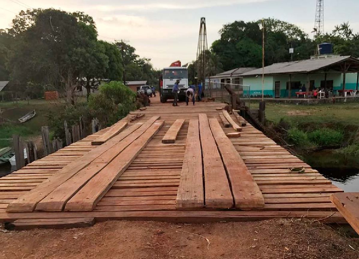 Governo do Estado teve de reconstruir a ponte, depois do ato de vandalismo