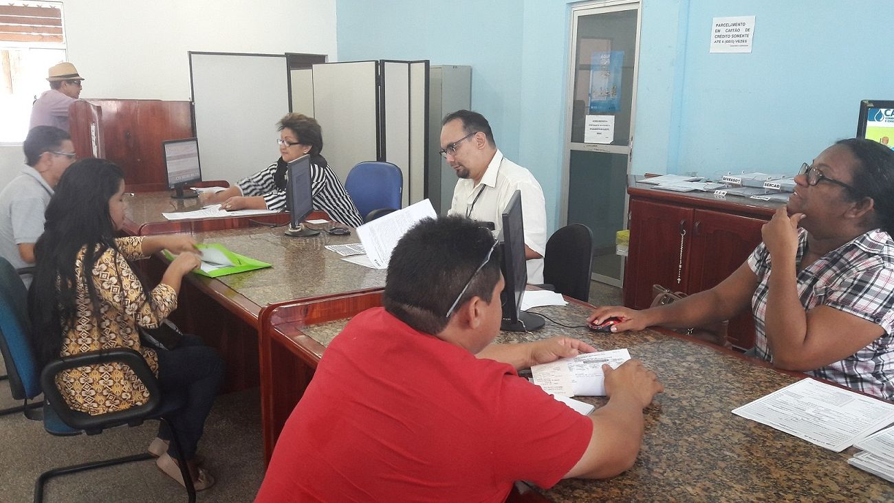 O atendimento está ocorrendo no Escritório Central da Caesa e nos guichês da companhia na Rede Super Fácil, de 8h às 18h.
