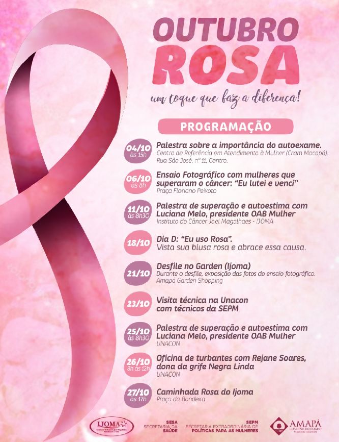 Programação ocorrerá no decorrer do mês