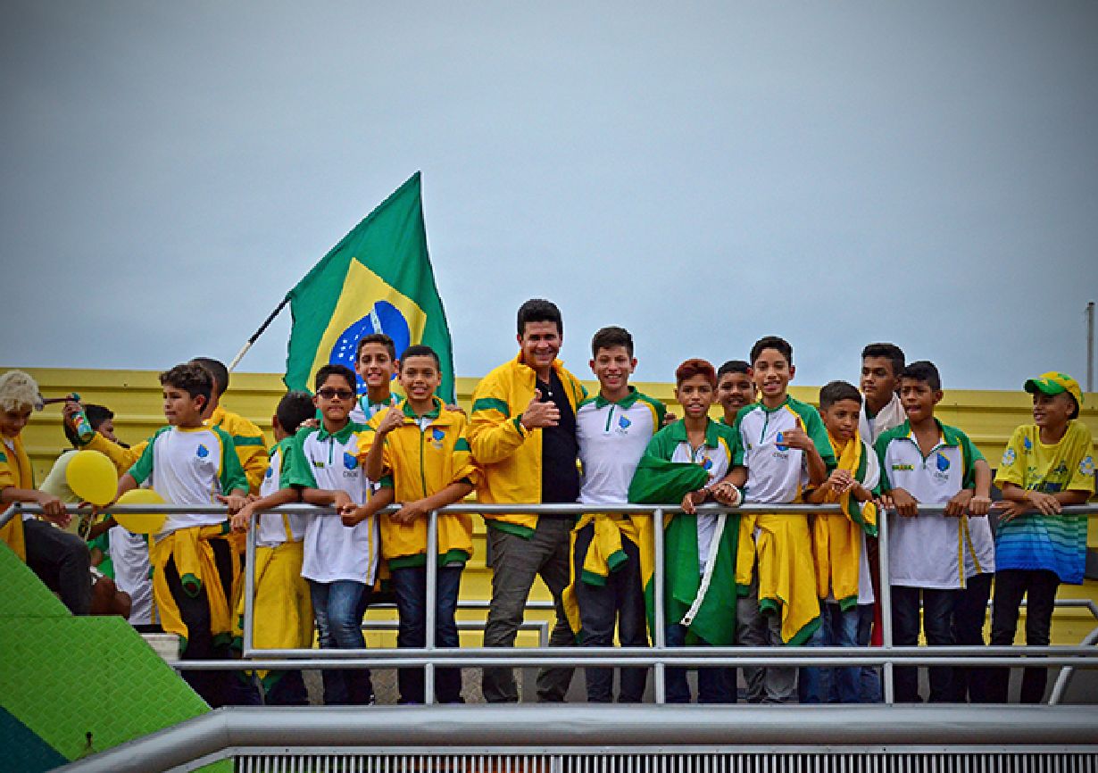 As cores verde e amarelo tomaram conta do Aeroporto Internacional de Macapá