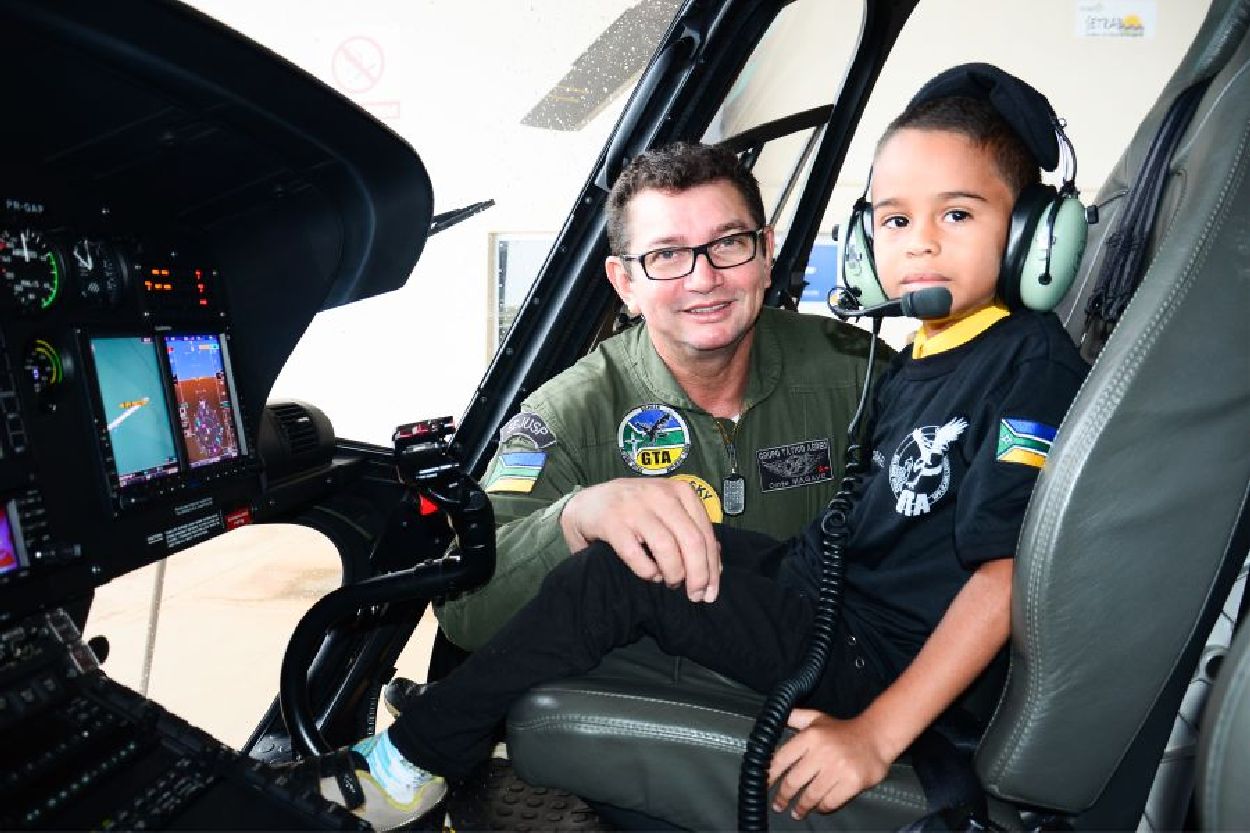 O menino acordou sem imaginar que neste sábado, 7, seria o dia em que realizaria um sonho