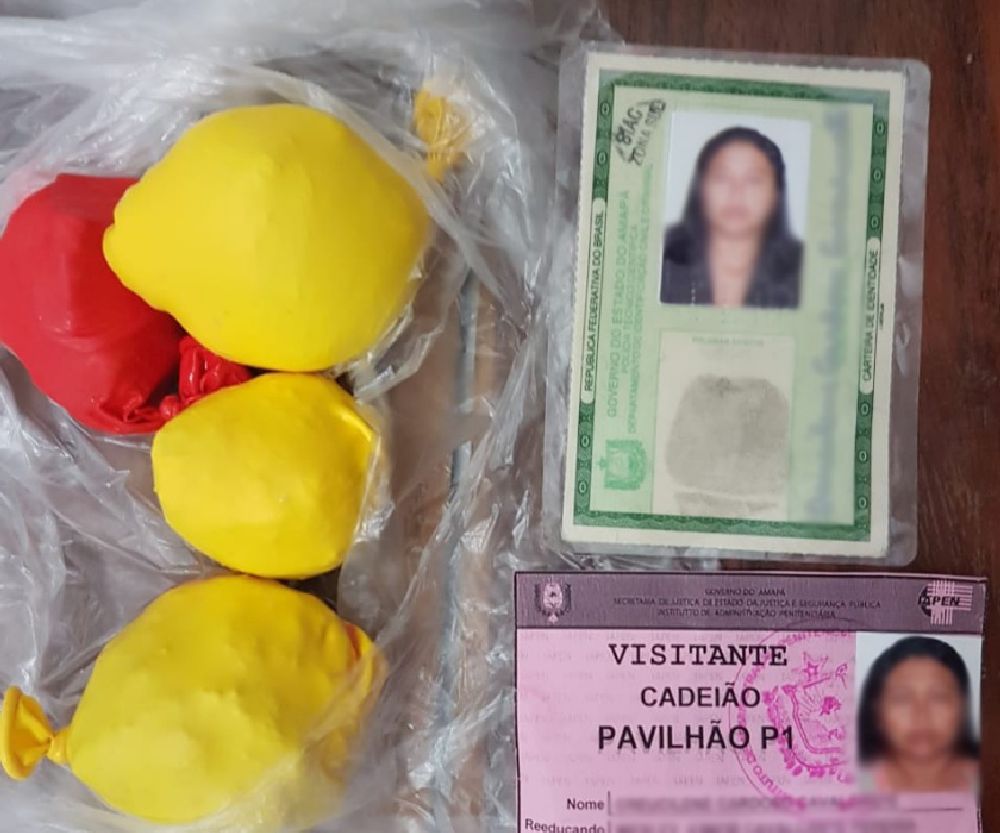 Drogas foram encontradas nas partes íntimas da mãe de um detento