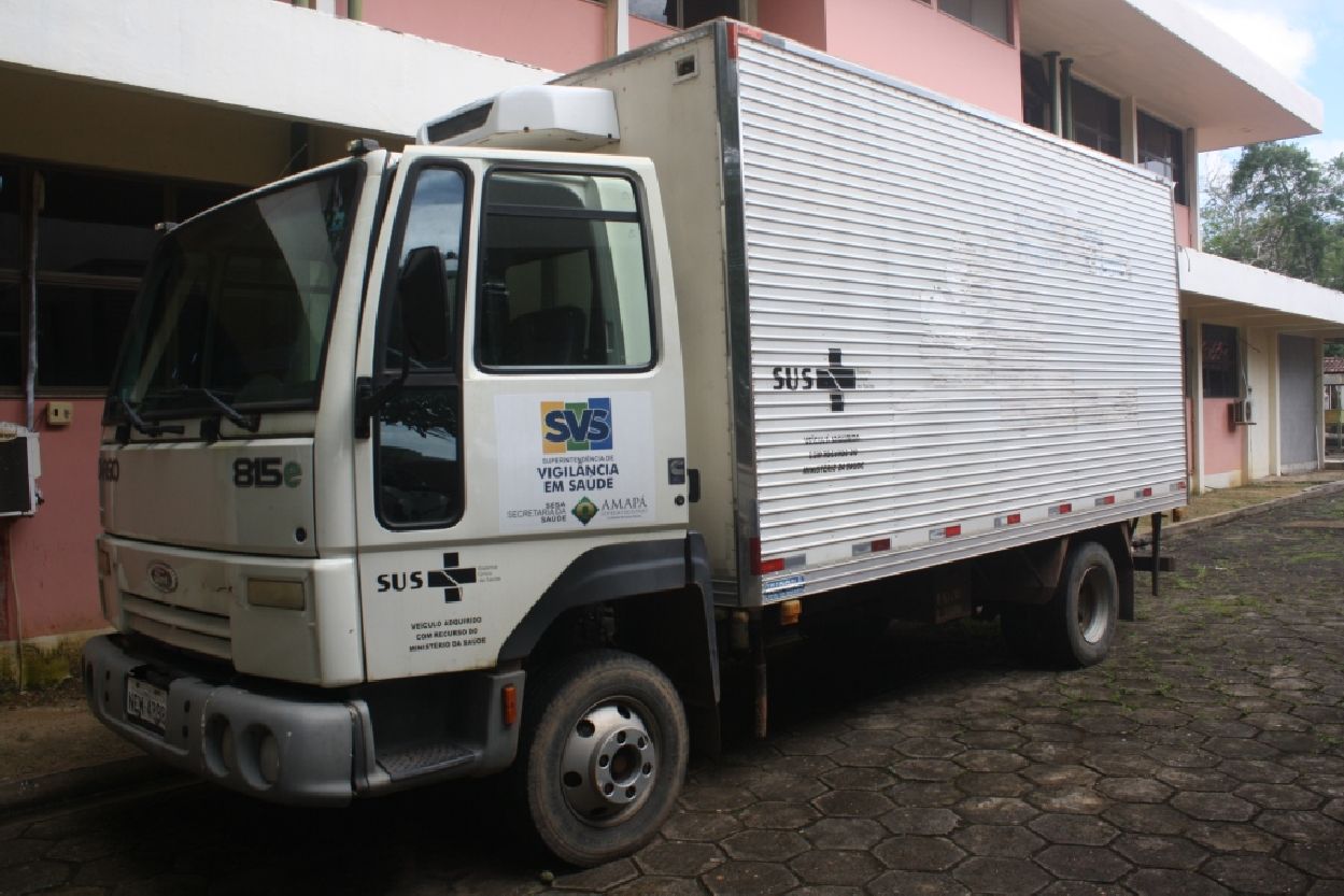 Equipes da SVS contarão com auxílio de um caminhão baú para ajudar no transporte de materiais em Laranjal do Jari