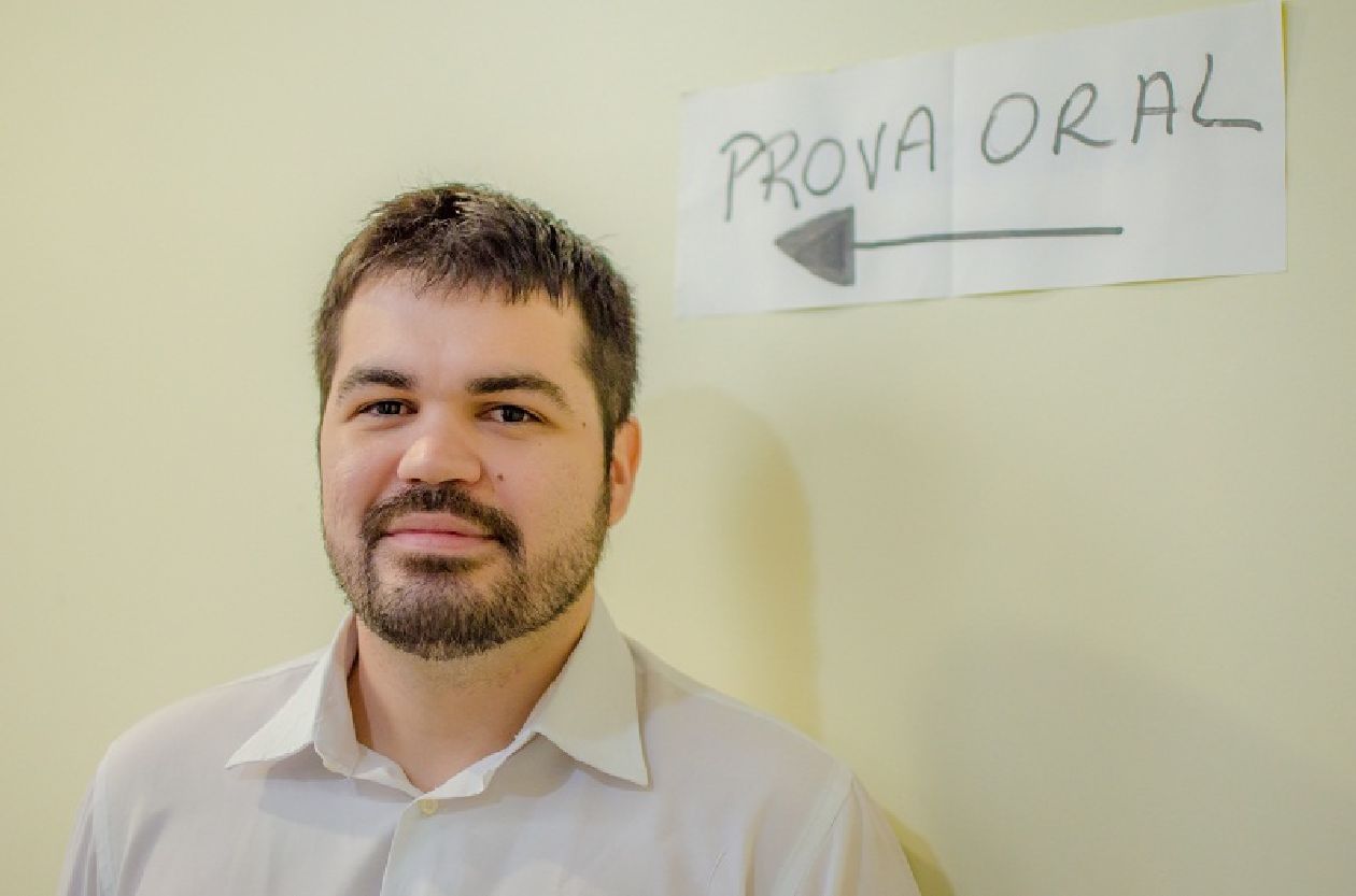 O candidato Nicolas Bastos veio do Estado do Piauí fazer a prova. Ele se prepara há cinco anos para o concurso de delegado.