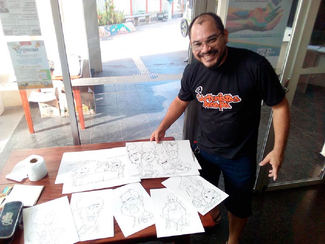 J. Márcio é um dos artistas envolvidos na exposição “7 a 0 pro humor”, que inicia nesta quarta-feira, 13