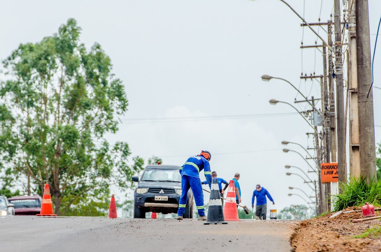 Serviços de sinalização se concentram no trecho entre o Iapen e a rotatória da Rodovia AP 440
