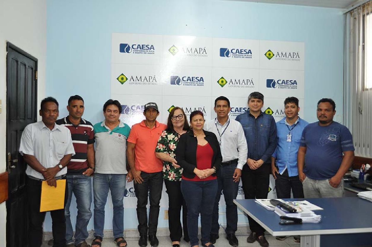 Representantes da Caesa e do Arquipélago do Bailique participaram da reunião que tratou sobre o fornecimento de água na região