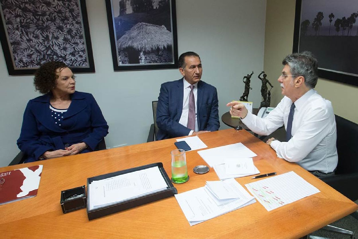 Governador Waldez Góes reuniu com o senador Romero Jucá (MDB-RR) para tratar sobre a questão junto ao Supremo Tribunal Federal