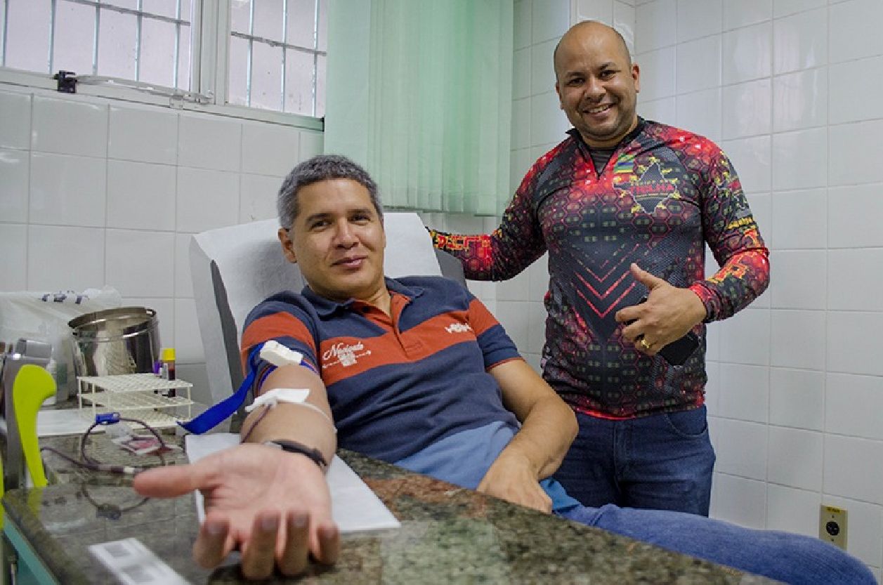 No primeiro dia de campanha, Hélio conseguiu quatro doadores e já acumula 20km para sua jornada