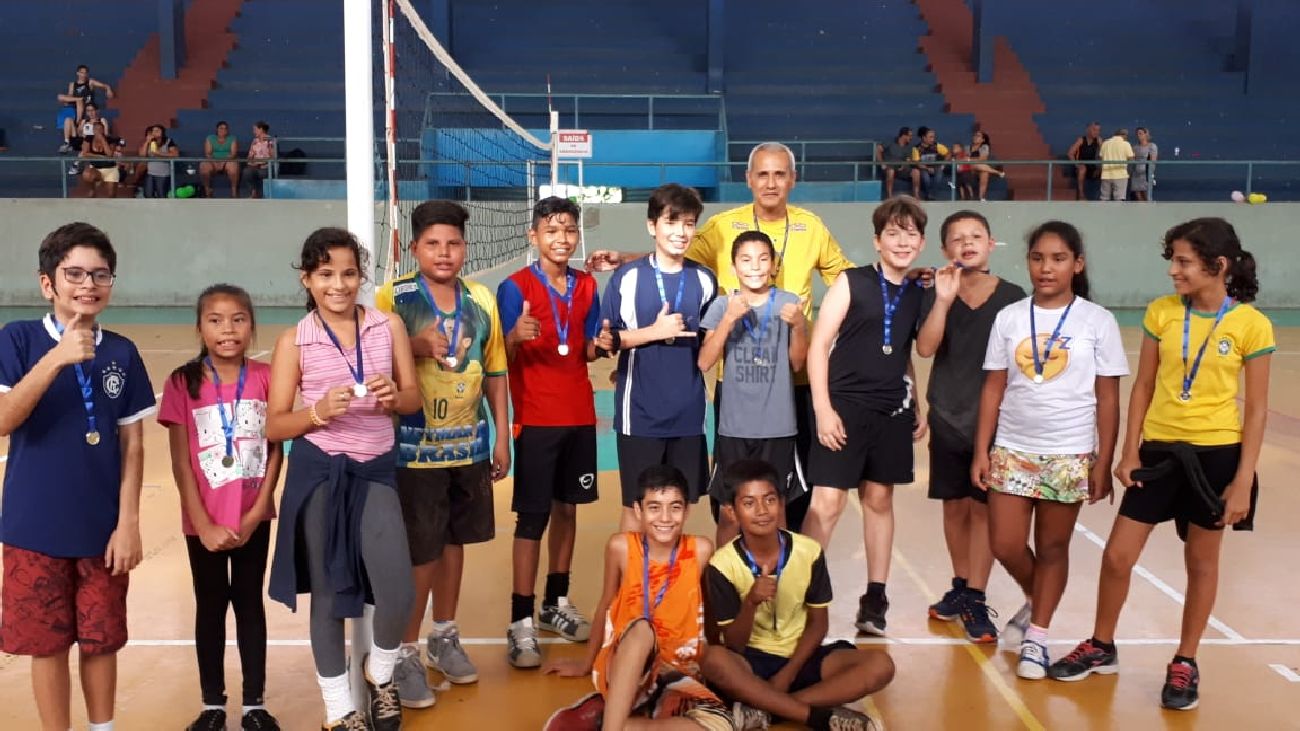 As atividades do primeiro semestre encerraram com torneio de futebol de salão, basquete e voleibol