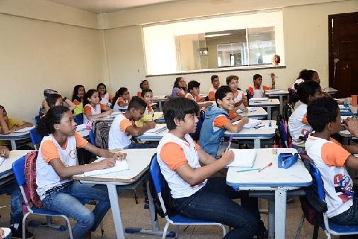 O site está ofertando as vagas remanescentes apenas na rede pública estadual.