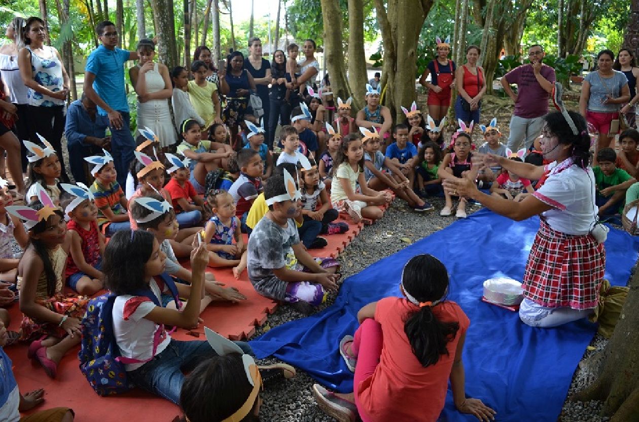 Nos dias 31 de março e 1º de abril as crianças participaram de uma programação especial no Museu Sacaca, semelhante a que vai ocorrer neste fim de semana