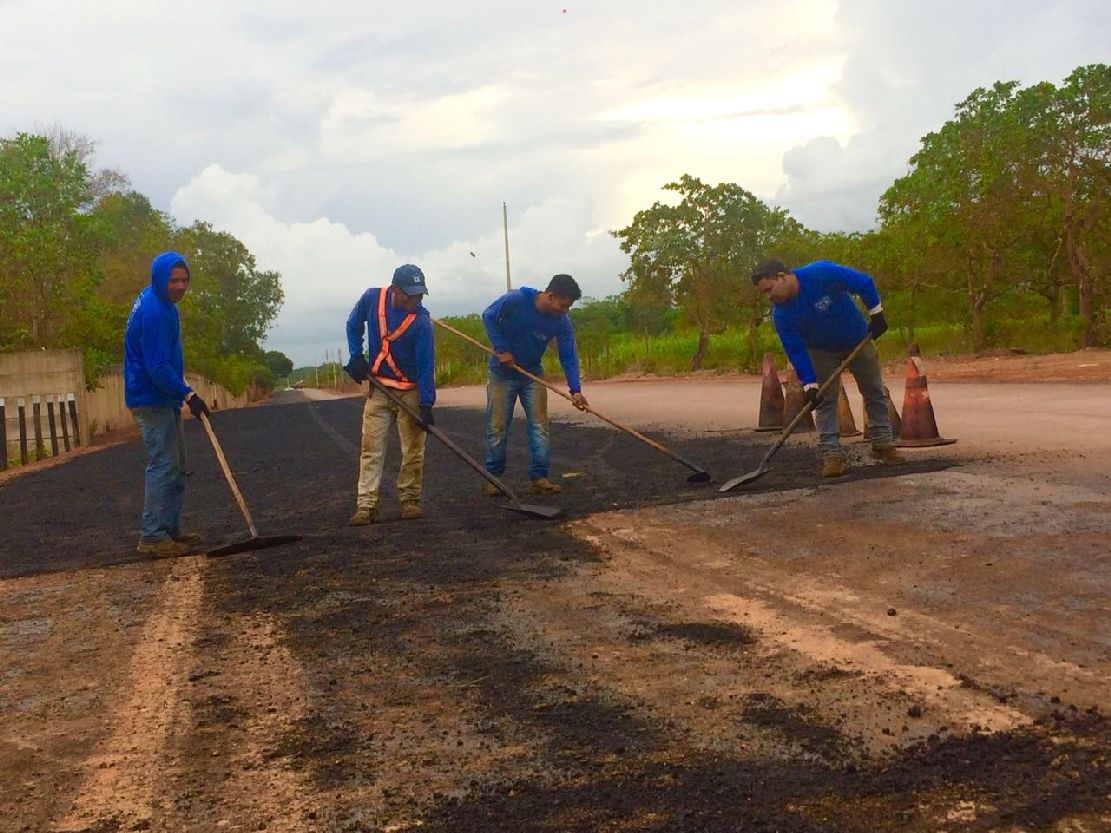 A Linha Verde já passou por serviços de limpeza e drenagem e já foram concluídos 2.500m de base, uma espécie de proteção para receber o asfalto.