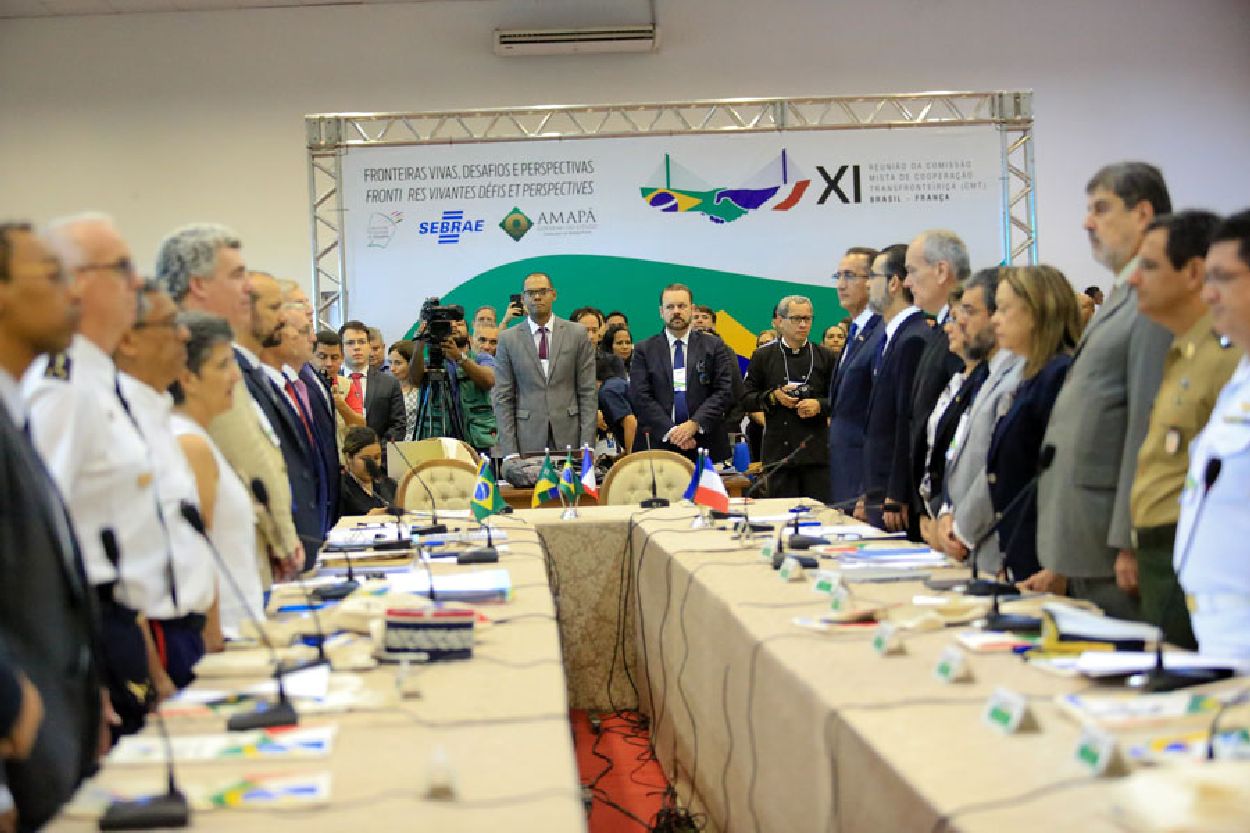 Cerimônia de abertura no Sebrae, em Macapá, onde acontecerão as discussões nesta quarta e quinta-feira, 3 e 4 de julho