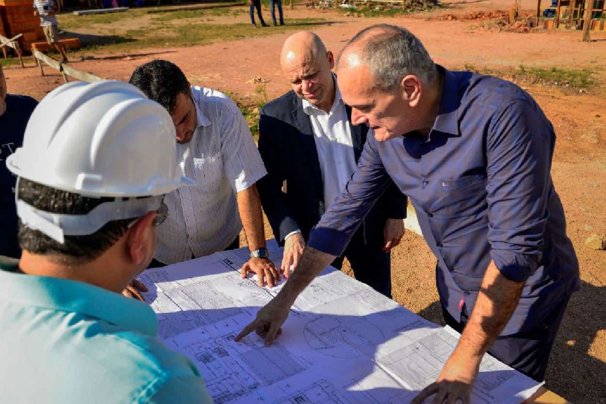 Na semana passada, o vice-governador Jaime Nunes e equipes da segurança pública visitaram os canteiros das obras de Segurança Pública