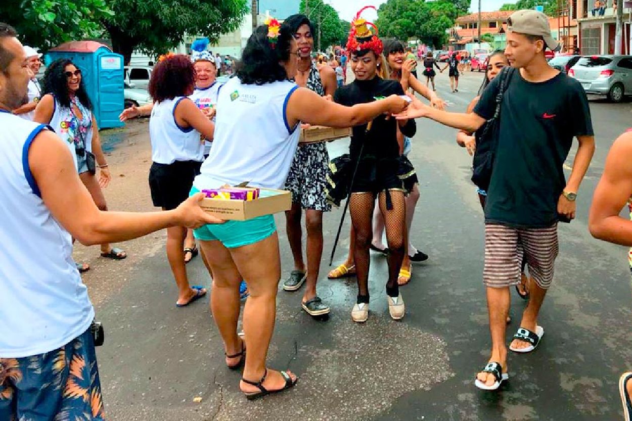 Na terça-feira de carnaval, servidores da Secretaria de Estado da Saúde (Sesa) farão a distribuição de preservativos na concentração do bloco A Banda
