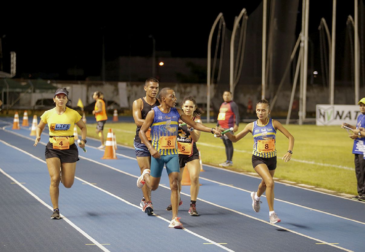 O regulamento da corrida prevê grupos de cinco pessoas por inscrição