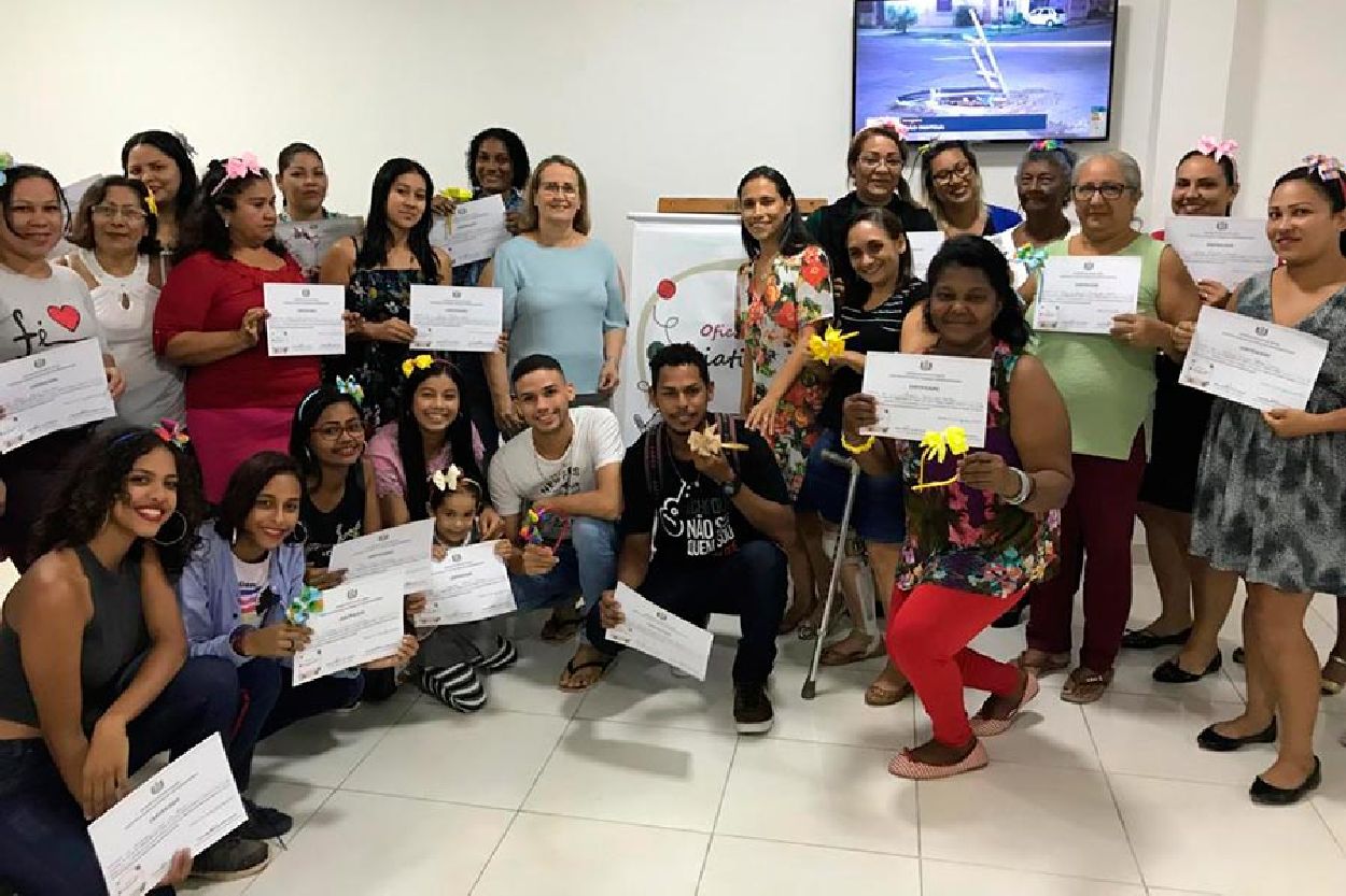 Quase 30 pessoas participaram as oficinas oferecidas pela Sete. Todas receberam certificado de conclusão