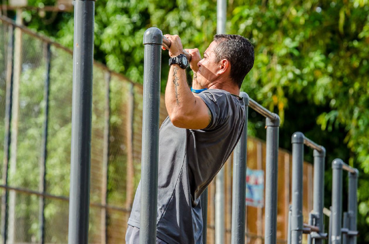 Teste físico consistiu em cargas de exercícios físicos para avaliar parâmetros de força, coordenação, capacidade aeróbica e anaeróbica