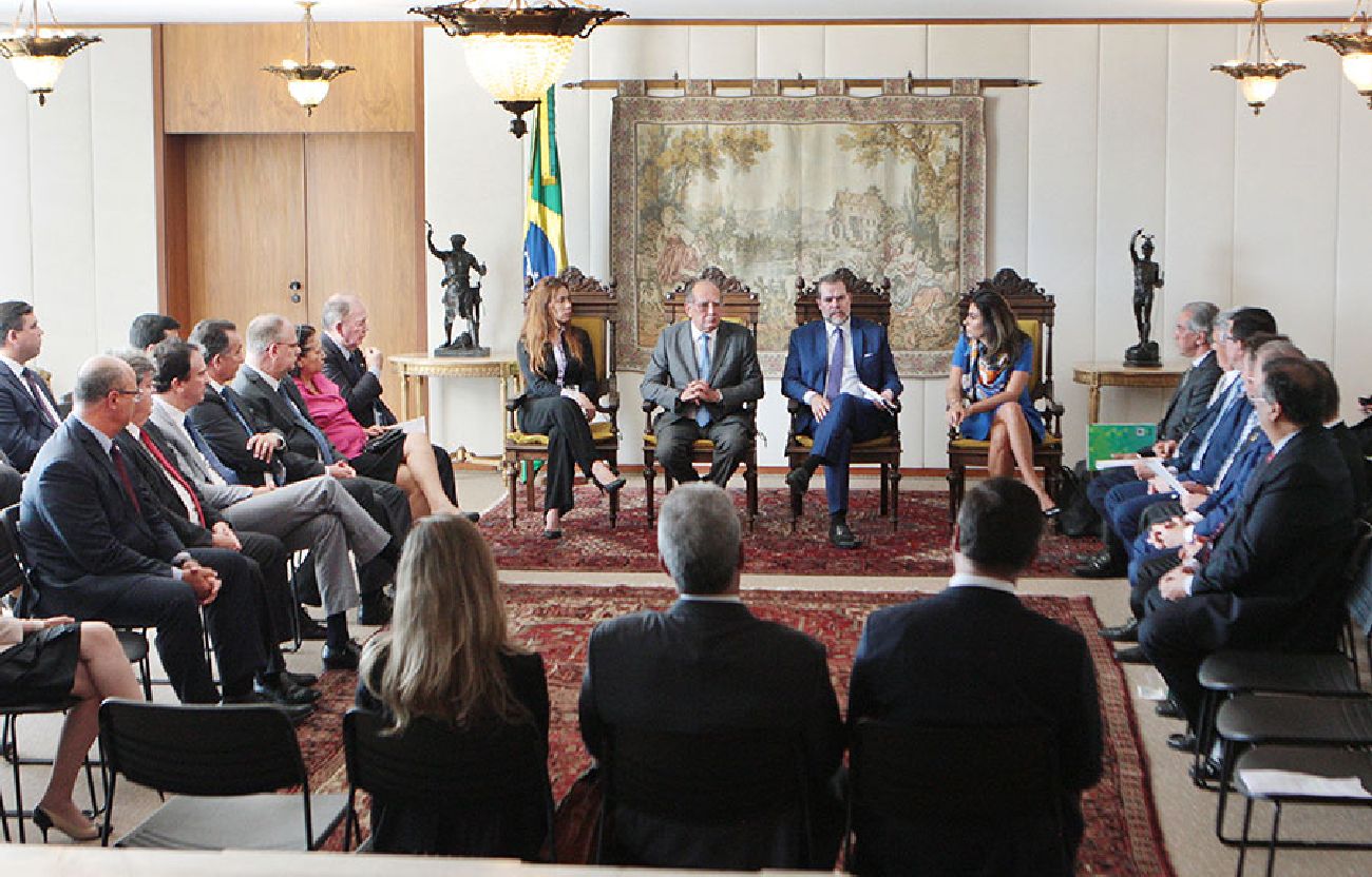 Governadores de todo o país participaram da reunião com o presidente do STF, Dias Toffoli, nesta quinta, em Brasília