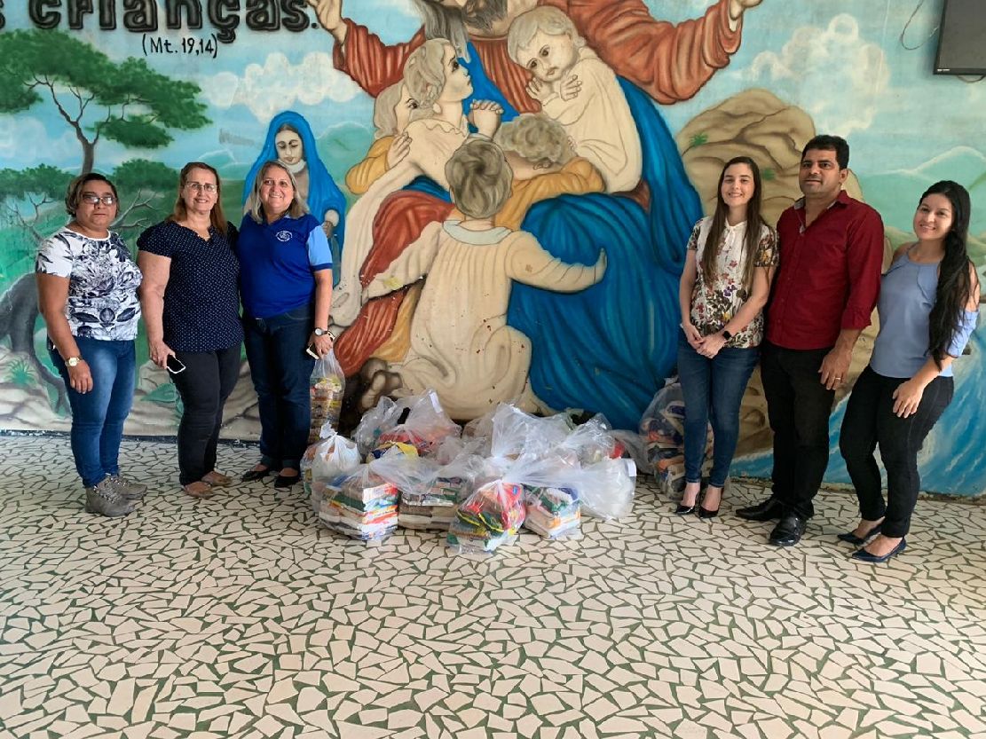 Uma das instituições atendidas com as cestas de alimentos foi a Casa da Hospitalidade, em Santana