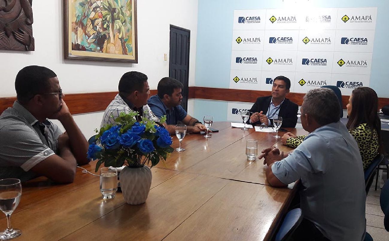 Reunião ocorreu nesta terça-feira, 19, no prédio da Caesa, em Macapá, com a participação de autoridades de Laranjal do Jari