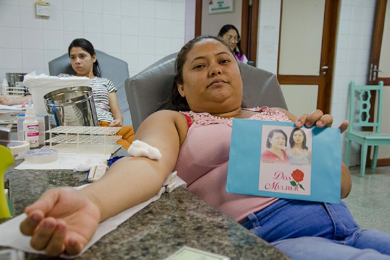 Número de doações nesta sexta-feira foi acima da média que o Hemoap costuma receber diariamente