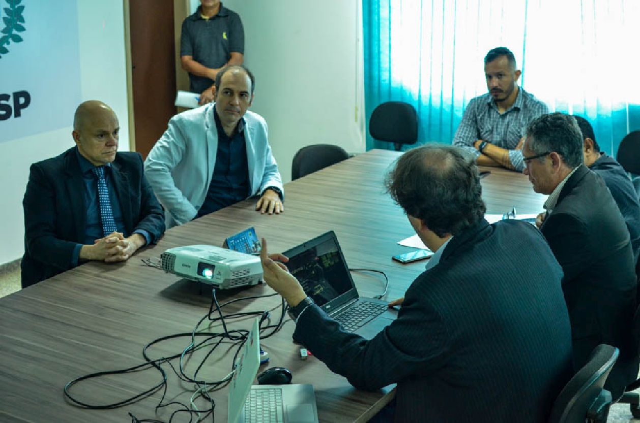 Sistema foi apresentado ao secretário Carlos Souza (Sejus) e representantes do sistema prisional, nesta terça-feira