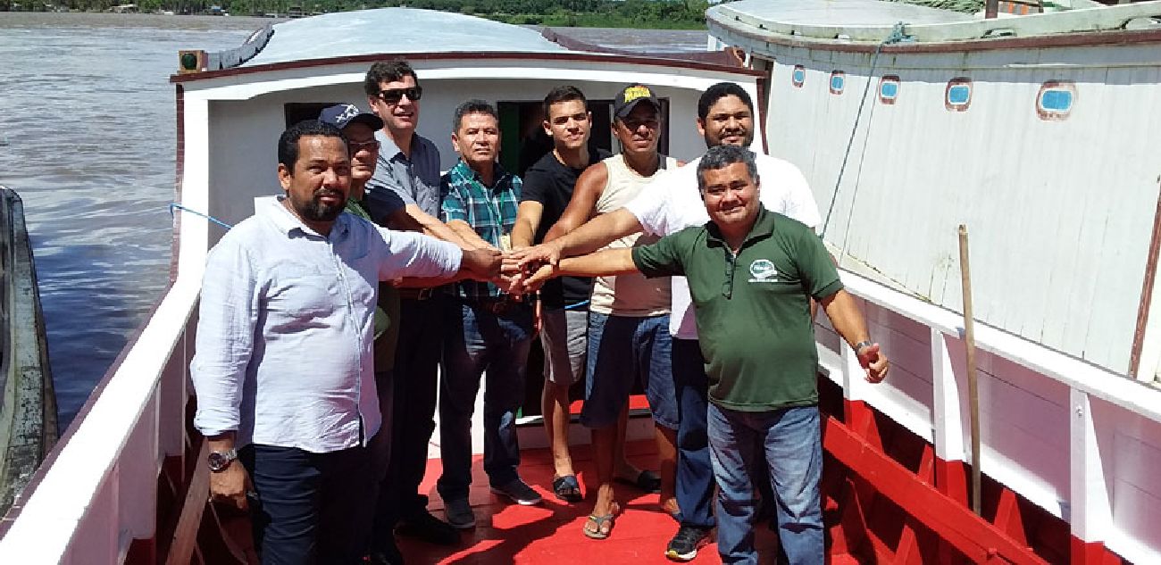 A entrega foi feita no porto de Santana