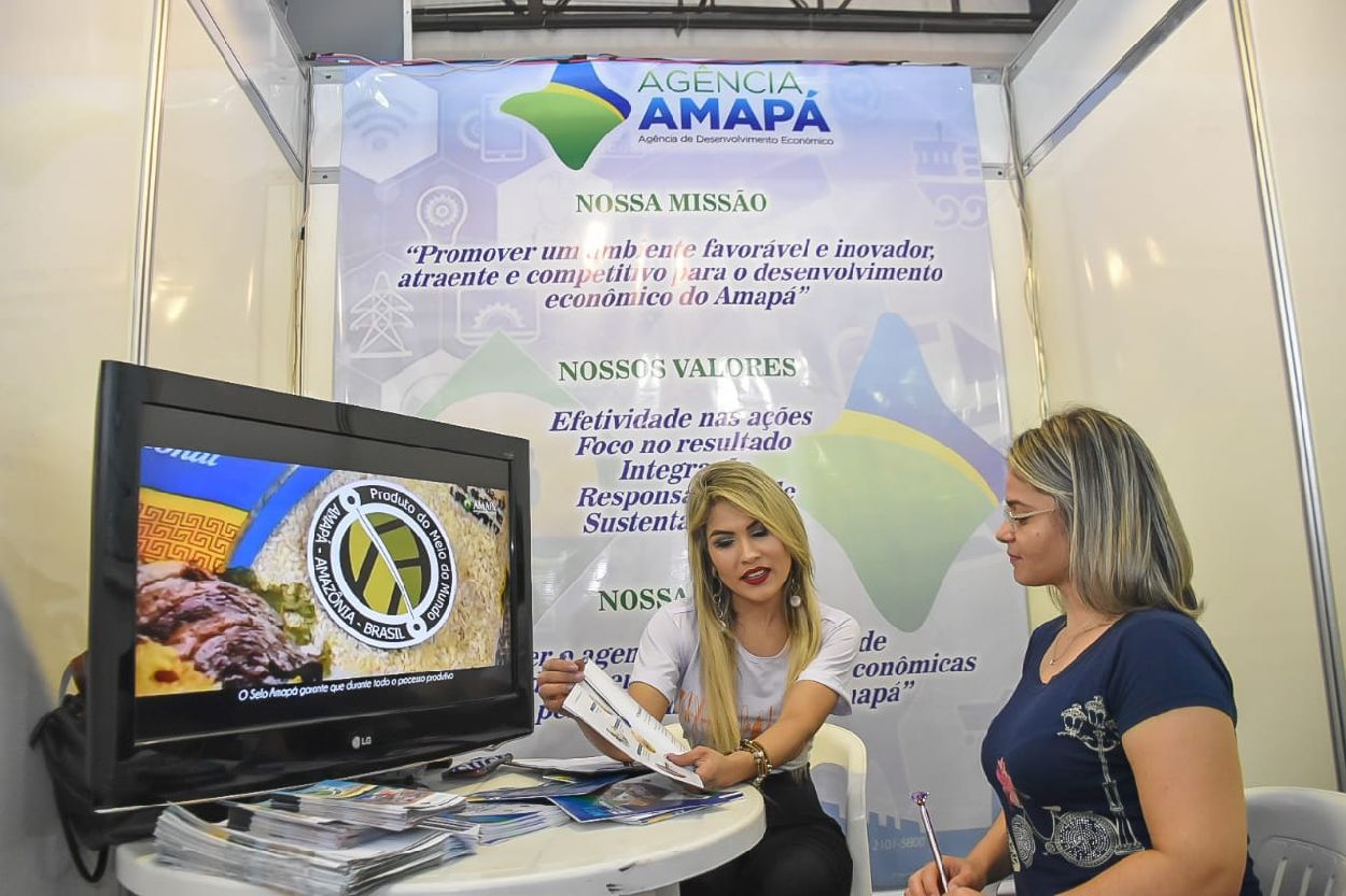 Estande com técnicos da Agência Amapá ficará durante os três de programação