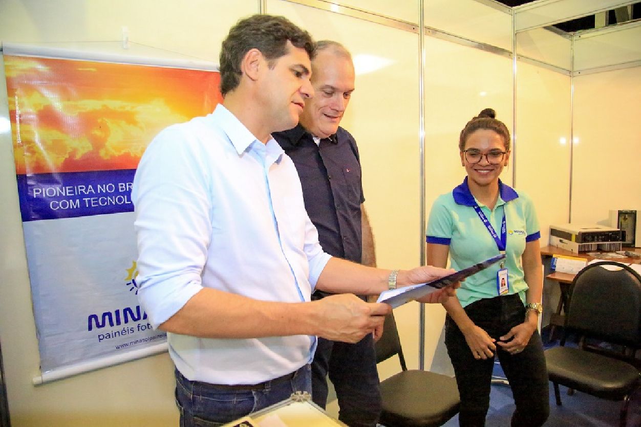 Vice-governador Jaime Nunes e secretário de Desenvolvimento Rural, Daniel Montagner, avaliaram o evento no último dia de feira