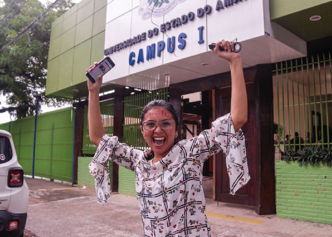 Suellen Mendes foi aprovada em Letras/Inglês e, apesar de ter conquistado vagas em outras instituições, optou pela Ueap