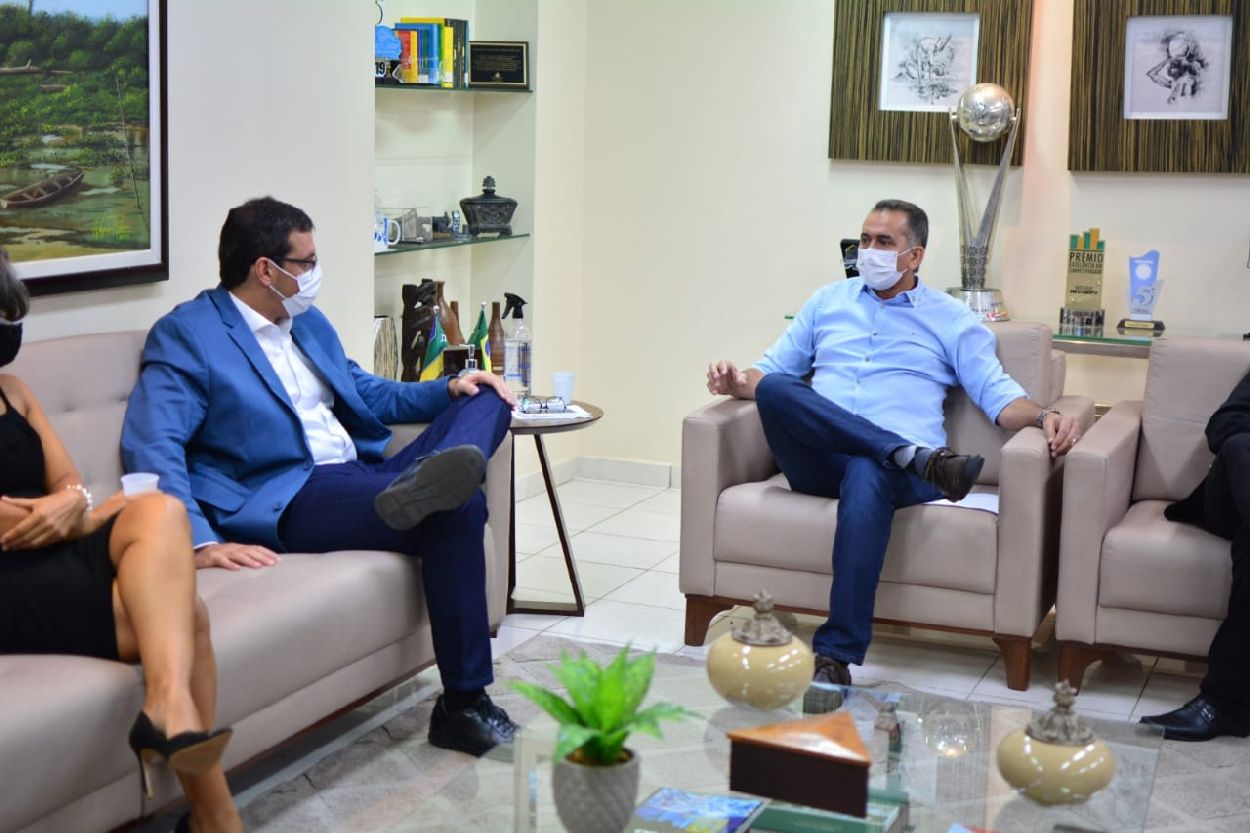 Governador Waldez Góes recebeu o prefeito eleito de Macapá, Antônio Furlan.