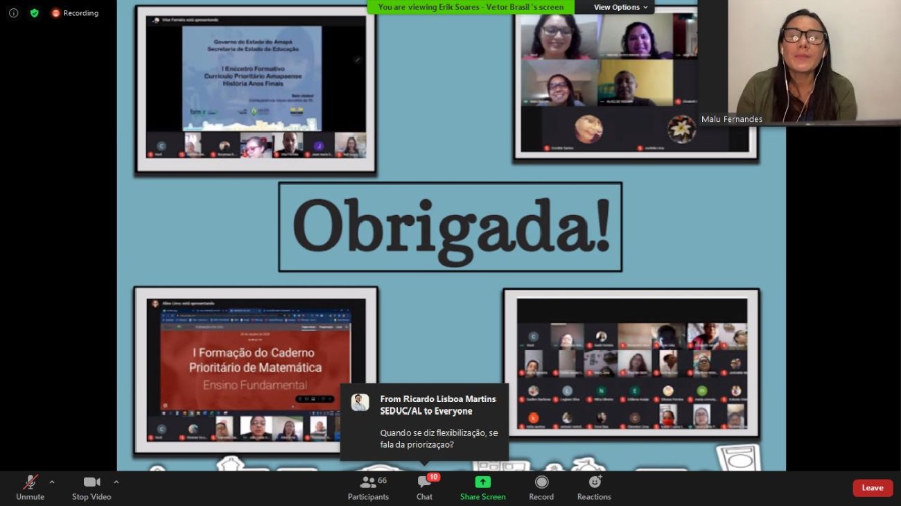 O evento que aconteceu de forma on-line, contou com a participação das secretarias de educação dos 26 estados e do Distrito Federal.