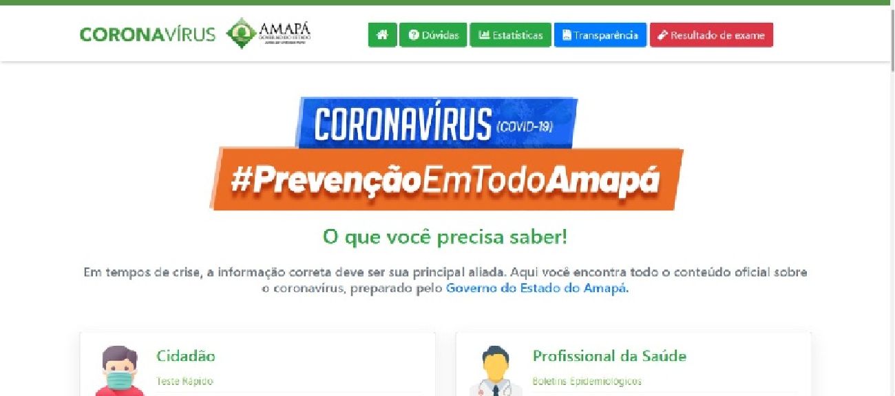 O canal concentra notícias, boletins, infográficos, consultas de resultados de exames e orientações para prevenção e atendimento.