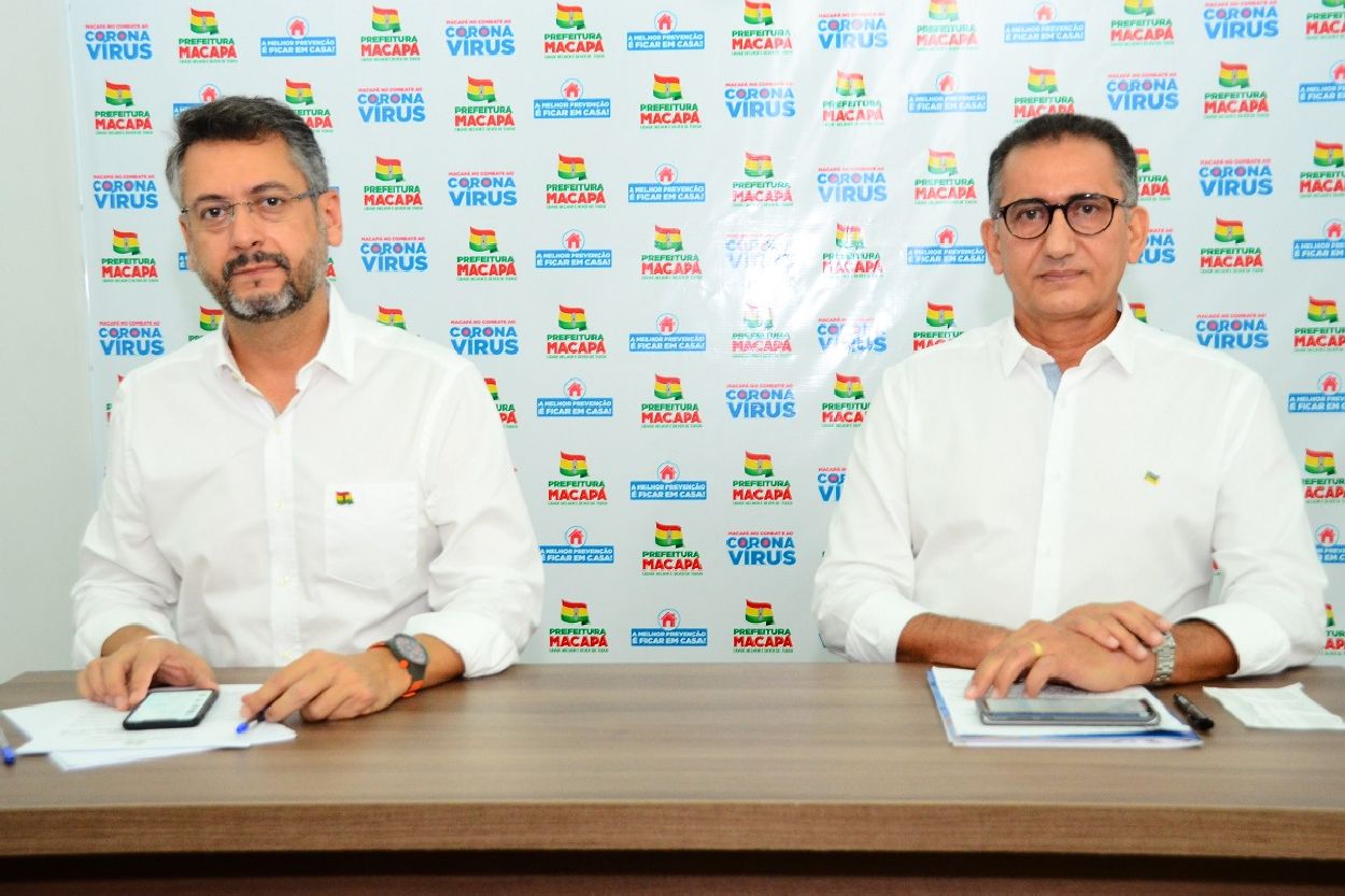 Clécio Luis Vieira, prefeito de Macapá, e Waldez Góes, governador do Estado.