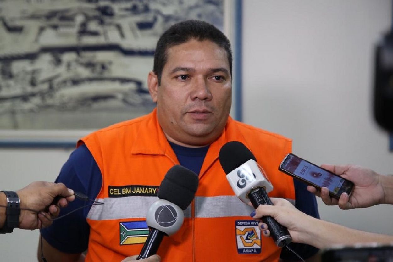 Cel. Janary Picanço em entrevista coletiva, nesta quarta-feira, 4 de março.