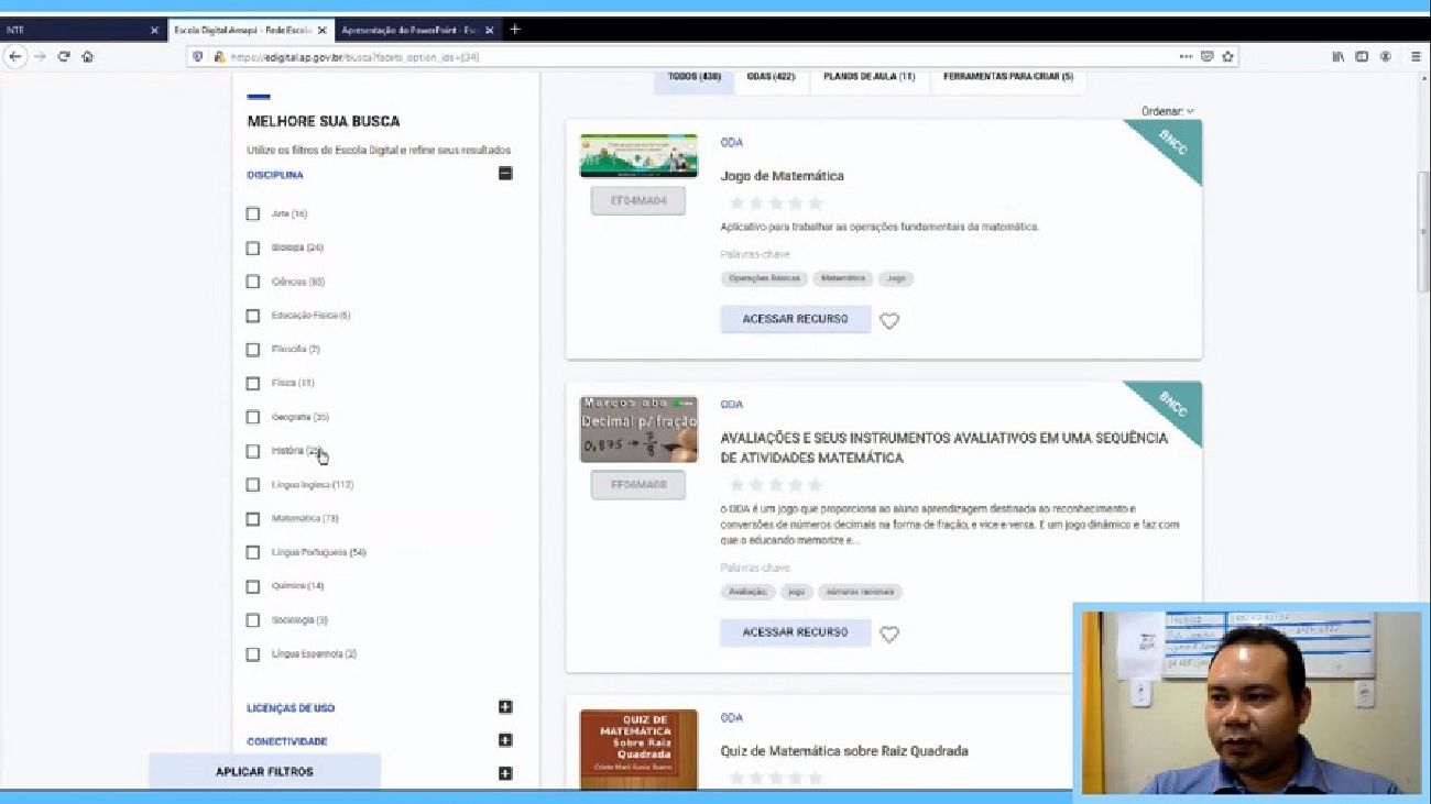 Esta plataforma oferece mais de 9 mil recursos digitais relacionados à educação.