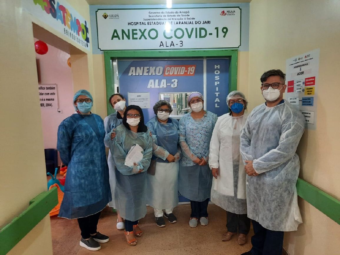 Técnicos da Sesa em visita ao Hospital Estadual
