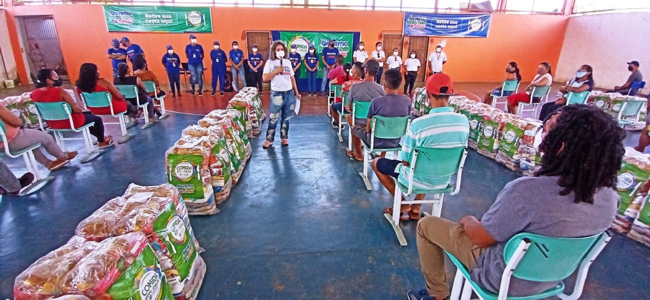 Com a distribuição, chega a 35.056 o número de famílias beneficiadas com o Comida em Casa