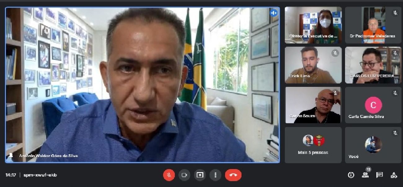 Encontro entre gestores e comitê aconteceu por videoconferência.