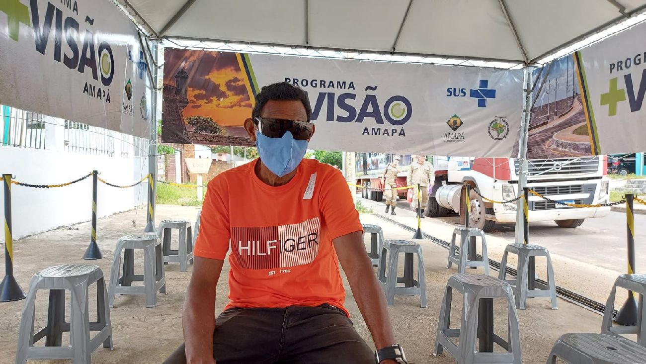 Agricultor Edmilson Tavares da Silva foi o primeiro paciente a ser operado de catarata em Laranjal do Jari.