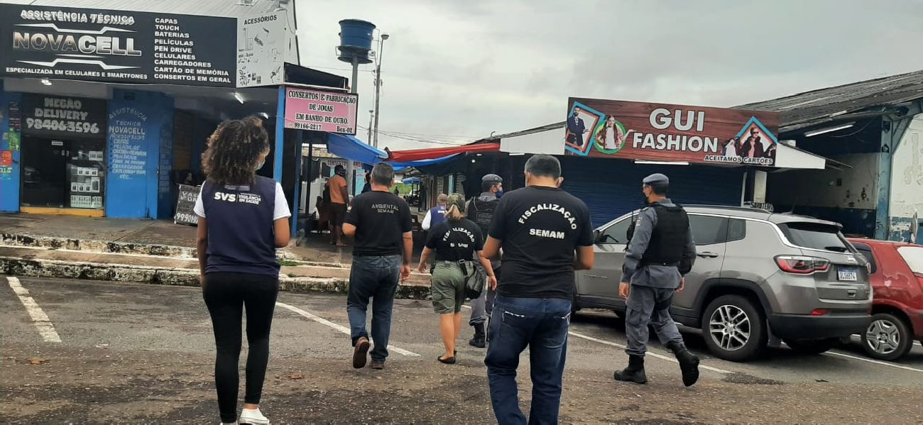 Fiscalização no comércio de Macapá.