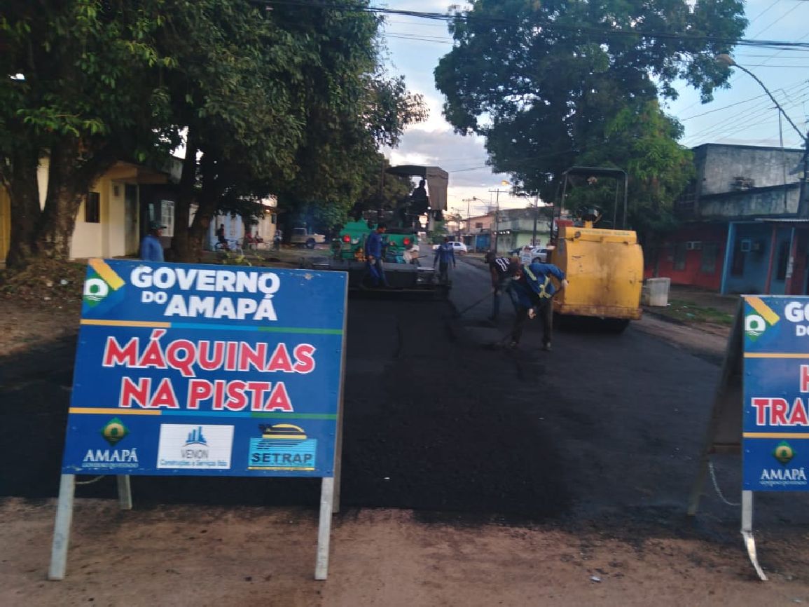Avenida Nova Brasília começou a receber o recapeamento da via